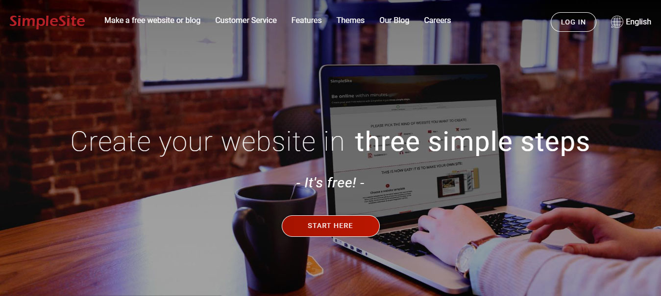 Nền tảng tạo website miễn phí SimpleSite