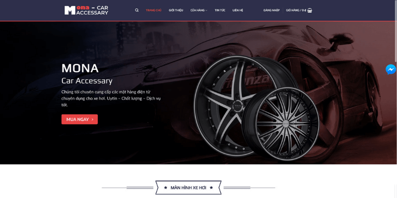 thiết kế website cho thuê xe