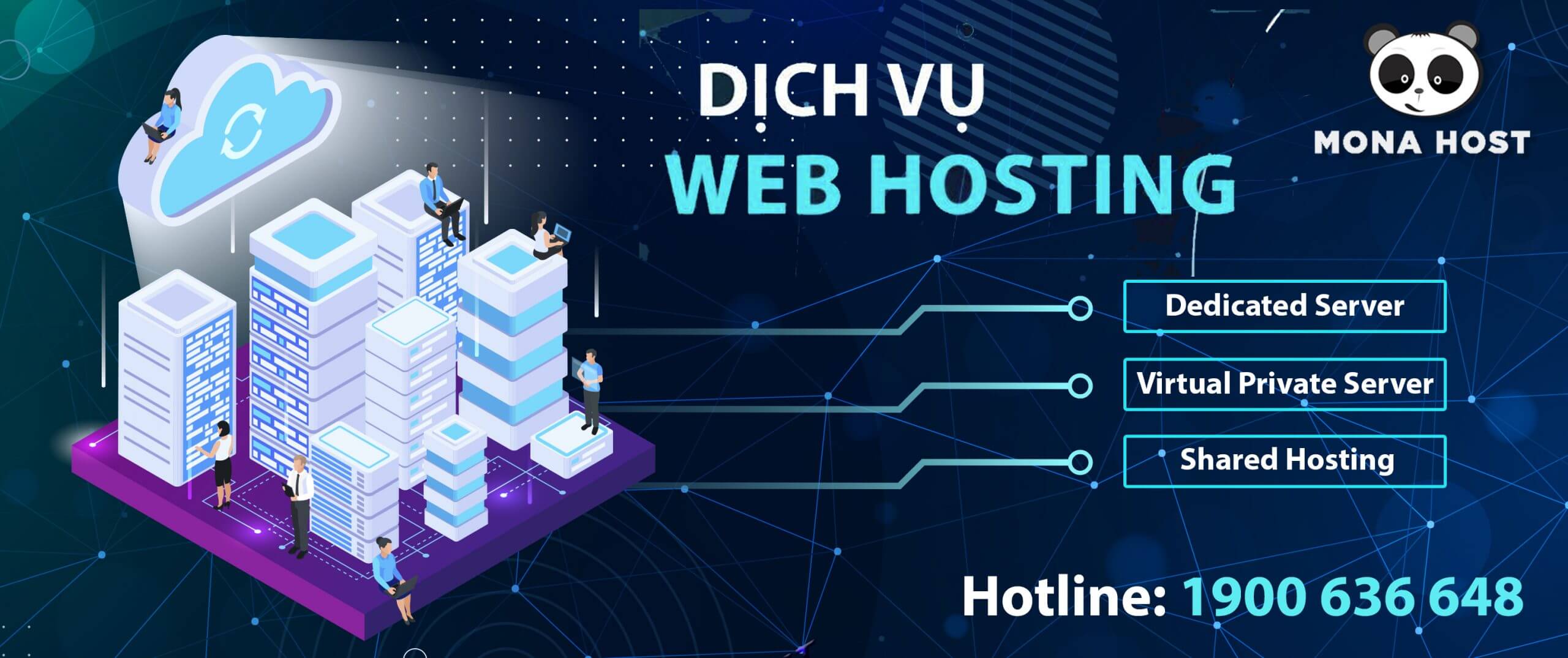 dịch vụ web hosting tại Mona