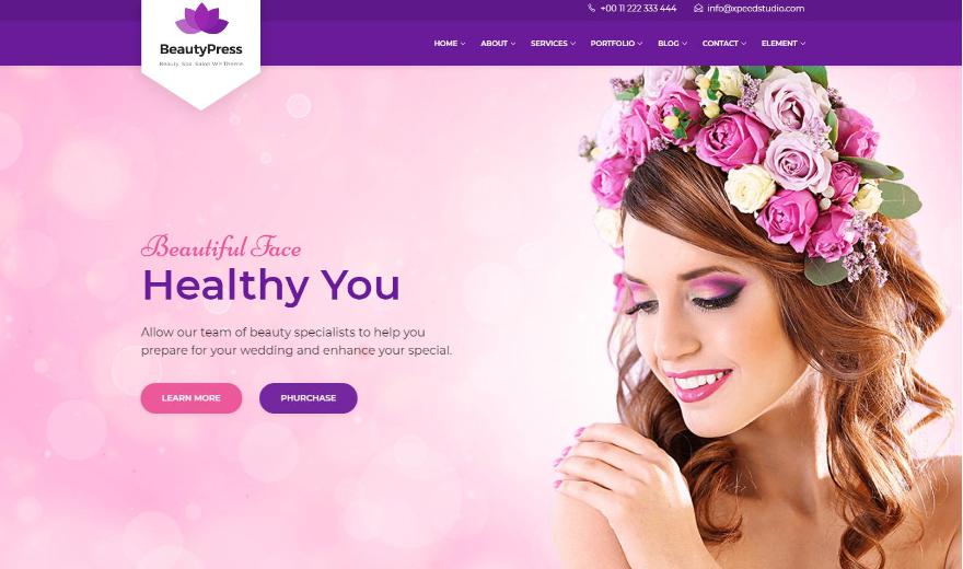 Beauty Wellness - Mẫu web dành cho spa massage