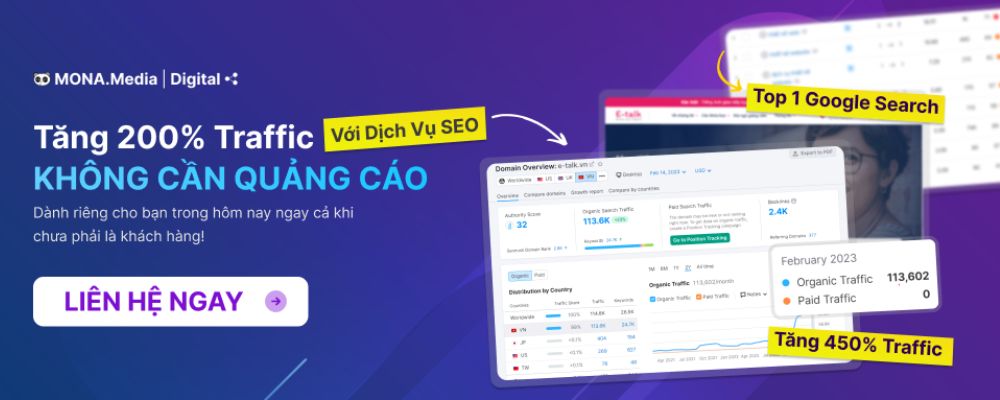 Đơn vị làm dịch vụ SEO tổng thể, SEO từ khóa khó tại TPHCM - Mona SEO