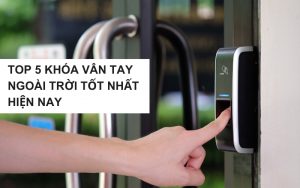 khóa vân tay ngoài trời