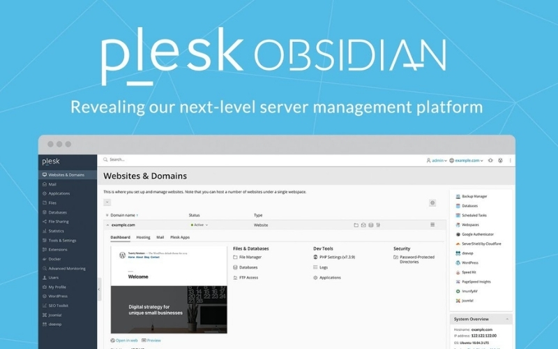 phần mềm quản trị vps Plesk