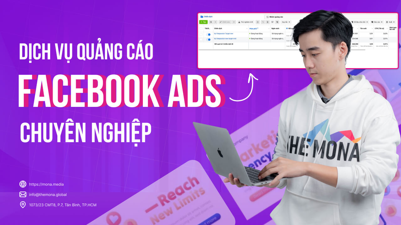 Dịch vụ quảng cáo Facebook Ads tại Mona Media