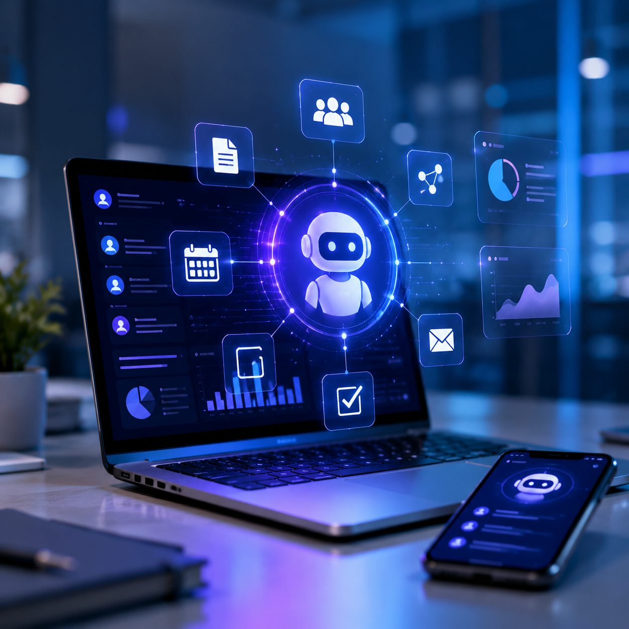 Tự động hóa quản trị nội bộ: tích hợp AI agent thay vì chỉ thêm một chatbot Tự động hóa quản trị nội bộ: tích hợp AI agent thay vì chỉ thêm một chatbot
